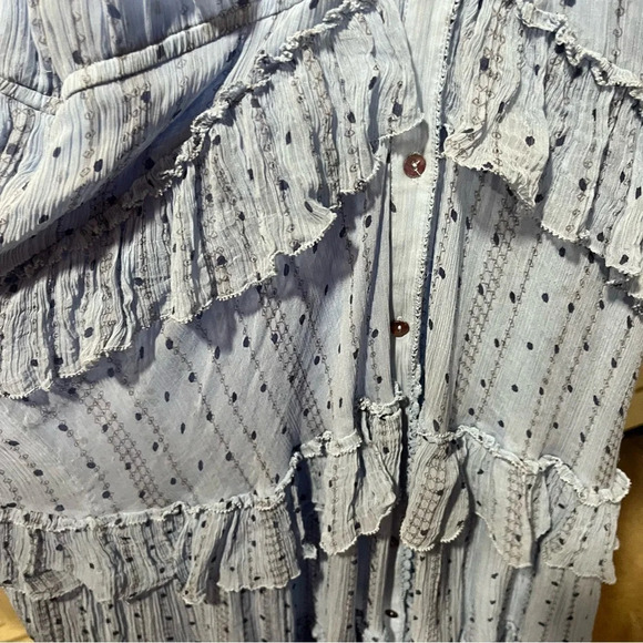 SUNDANCE ~ Belle Courant Cupro Tiered Ruffle Sleeveless Maxi/Midi Length Dress - Picture 11 of 12